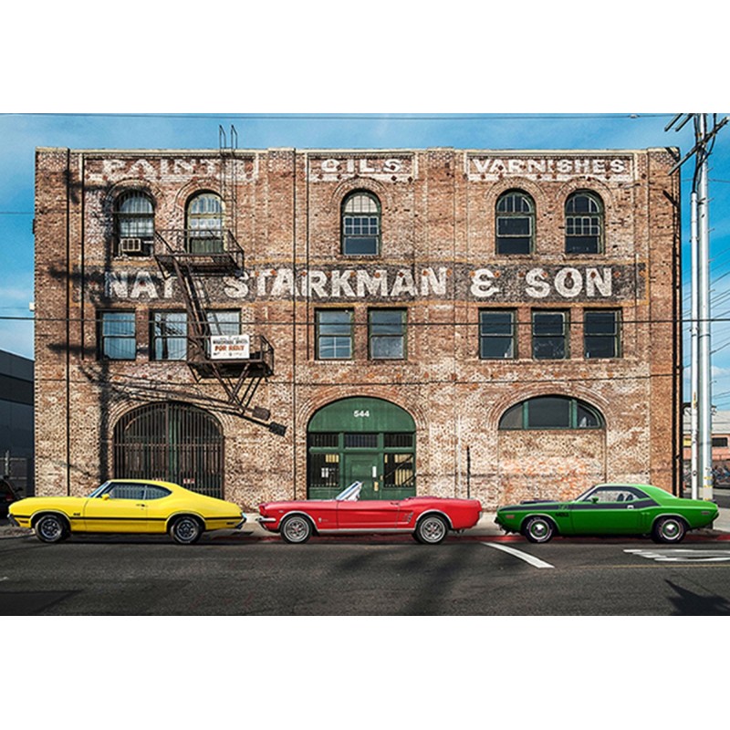 Gasoline Images - Urban Landscape with Muscle Cars