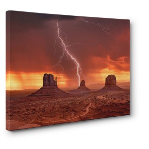 Pangea Images - Storm on Monument Valley, Utah