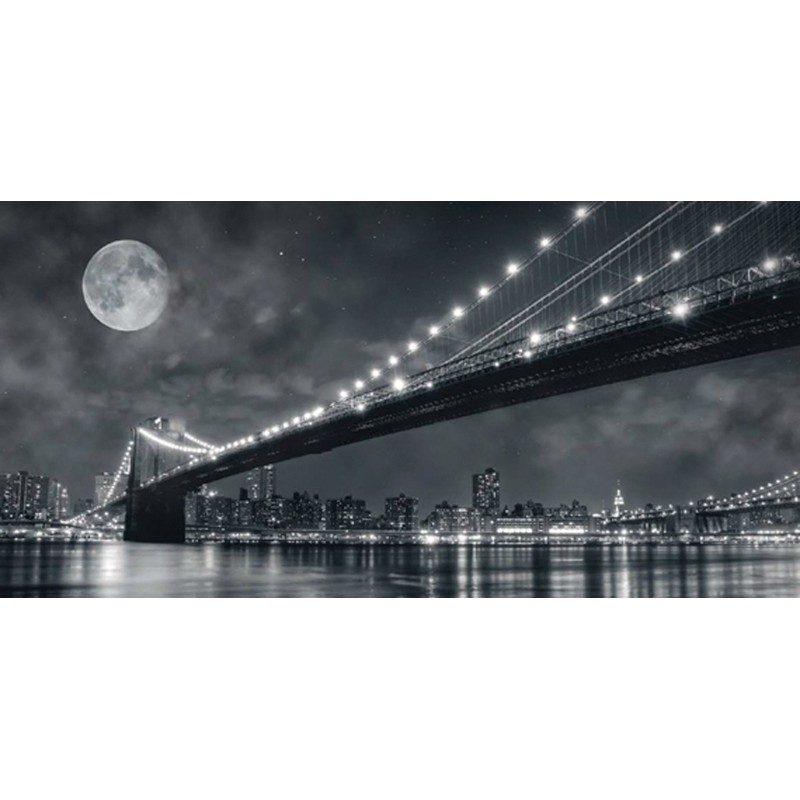 Janis Lacis - Brooklyn Bridge at Night,New York