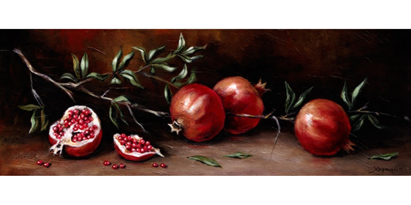 Χαραυγή Γ. - Pomegranate branch