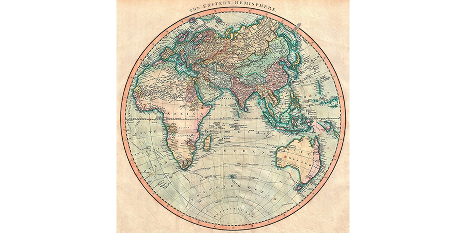 John Cary - Map of the Eastern Hemisphere