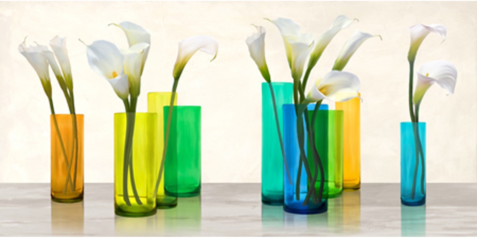 Cynthia Ann - Callas in crystal vases