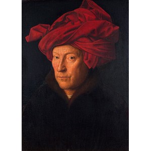 Jan Van Eyck - Portrait of a Man in a Turban
