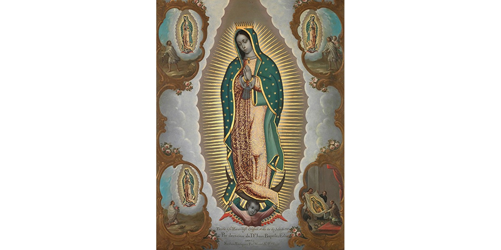 Nicolas Enriquez - The Virgin of Guadalupe with the Four Apparitions