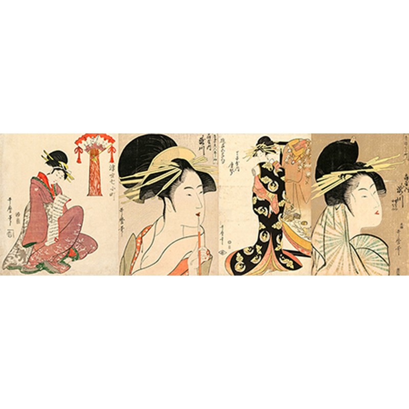 Utamaro Kitagawa - A Selection of Beautiful Women