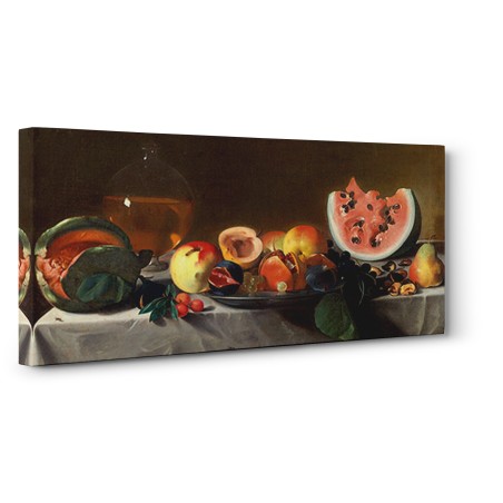 Pensionante Del Saraceni - Still Life with Fruit and Carafe