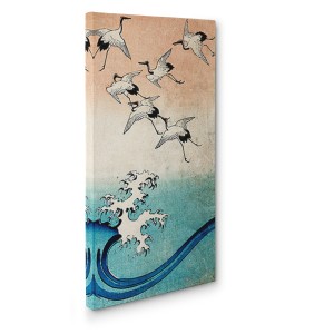 ANDO HIROSHIGE - Cranes Flying (detail)