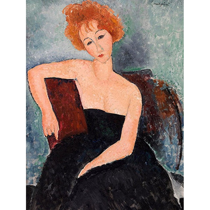 Modigliani Amedeo Clemente - Jeune fille rousse en robe de soir (detail)  | Pg-Plaisio.gr