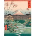ANDO HIROSHIGE - Otsuki Plain in Kai Province