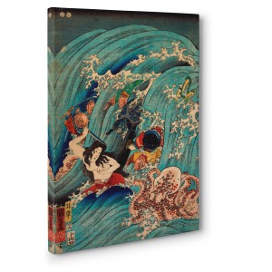 Kuniyoshi Utagawa - Recovering a jewel from the palace of the dragon king I  | Pg-Plaisio.gr