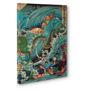 Kuniyoshi Utagawa - Recovering a jewel from the palace of the dragon king III  | Pg-Plaisio.gr