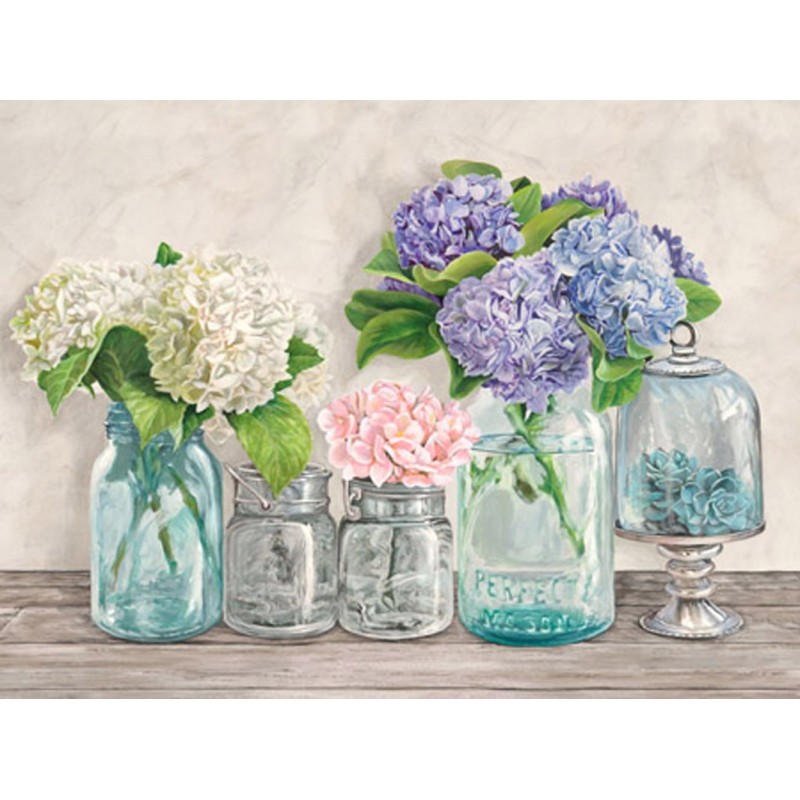 JENNY THOMLINSON - Flowers in Mason Jars (detail)