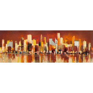 Luigi Florio - Manhattan al tramonto