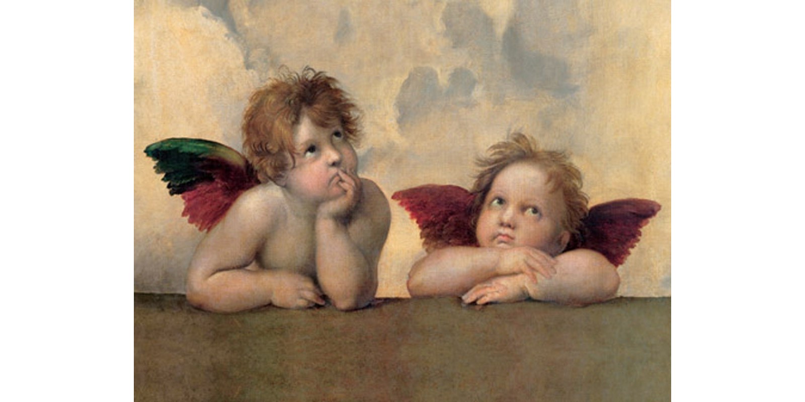 Raffaello - Angeli - Madonna Sistina (detail)