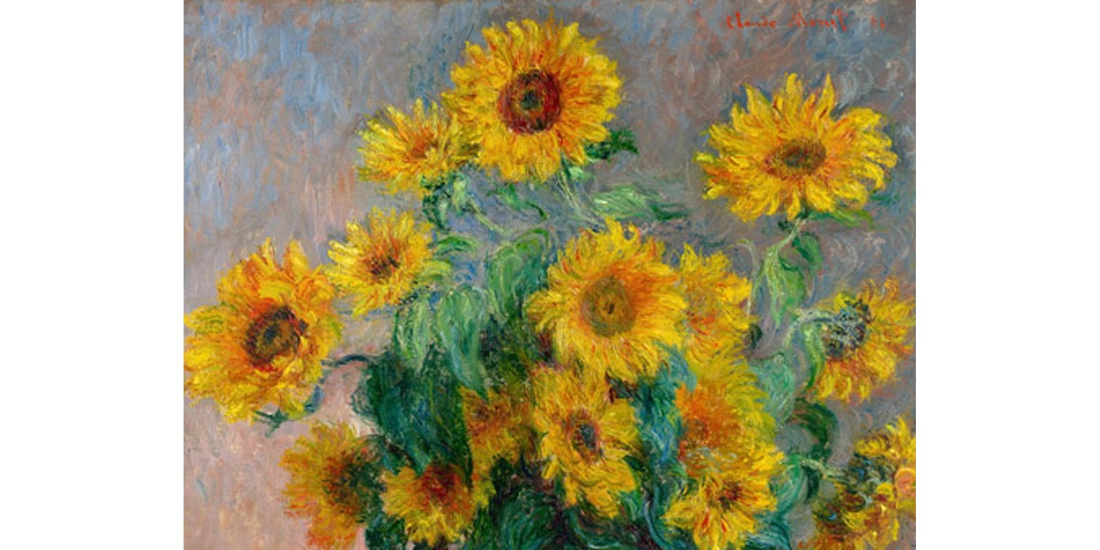 Claude Monet - Sunflowers (detail)
