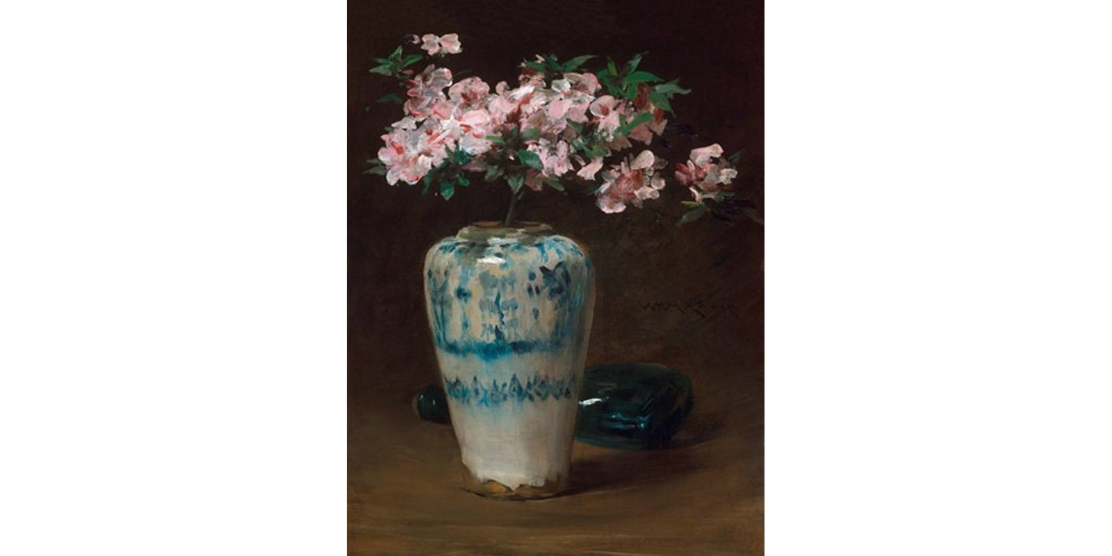 William Merritt Chase - Pink Azalea-Chinese Vase