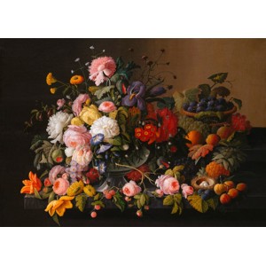 Severin Roesen - Flowers and Fruits