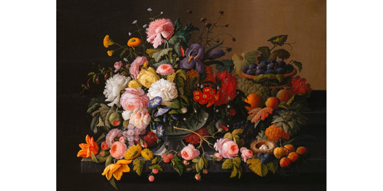 Severin Roesen - Flowers and Fruits