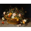 Jan Bruegel The Younger - A Basket of Flowers