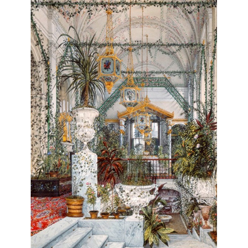 Konstantin Andreyevich Ukhtomsky - Interiors of the Winter Palace: the Winter Garden
