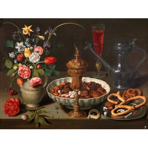 Clara Peeters - Still Life of Flowers and Dried Fruit