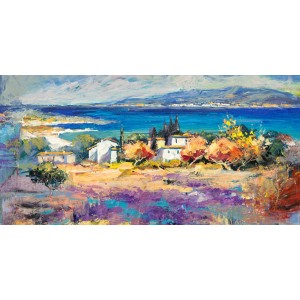 Luigi Florio - Costa mediterranea (detail)