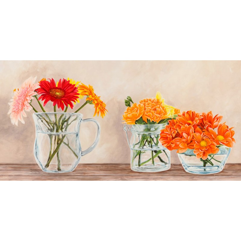 Remy Dellal - Fleurs et Vases Jaune