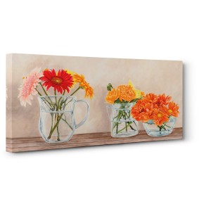 Remy Dellal - Fleurs et Vases Jaune