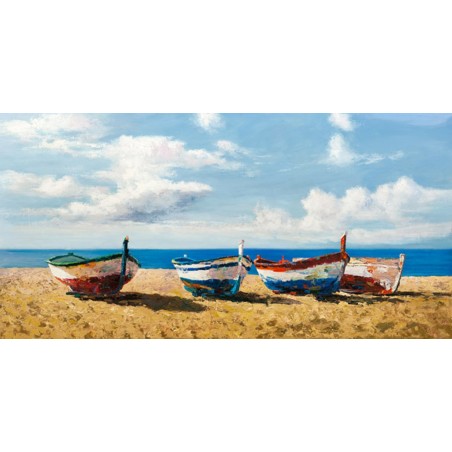 Pierre Benson - Boats on the Beach