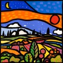 Wallas - Tramonto in collina